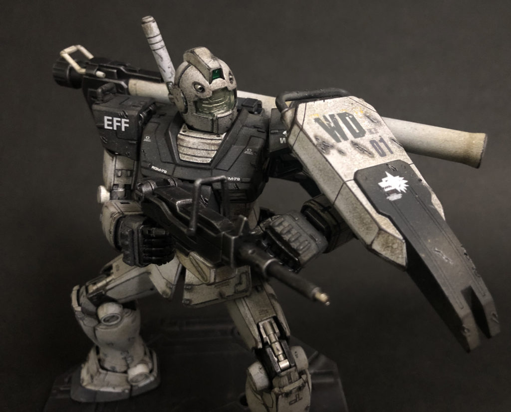 ジム ホワイトディンゴ隊仕様 MG1/100 完成 – Zang Dang ichi 残弾1